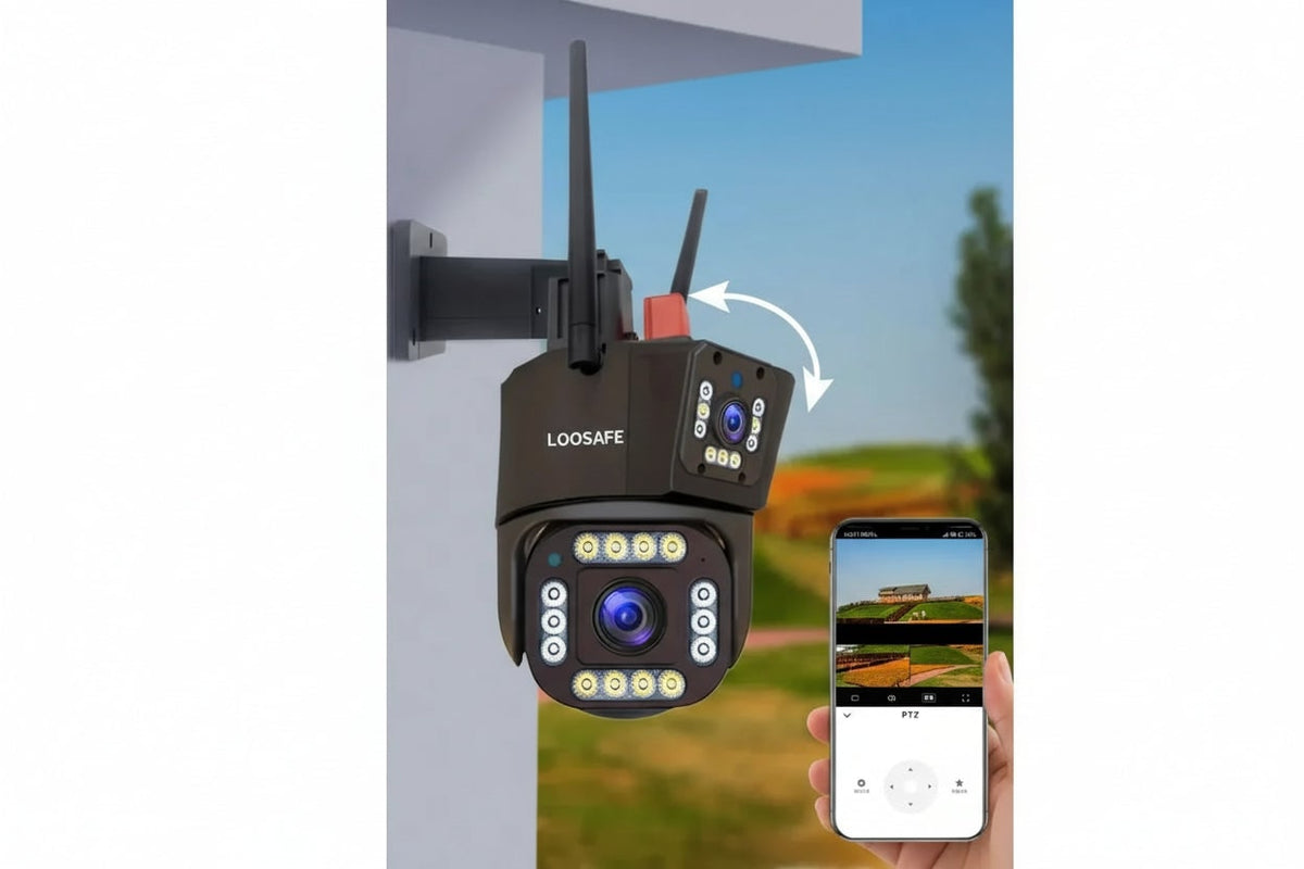 Wireless Security Camera With Solar Panel Featuring Pan Tilt And Completely Autonomous Full 360° Rotation With Intelligent Motion And Human Detection - Image 7
