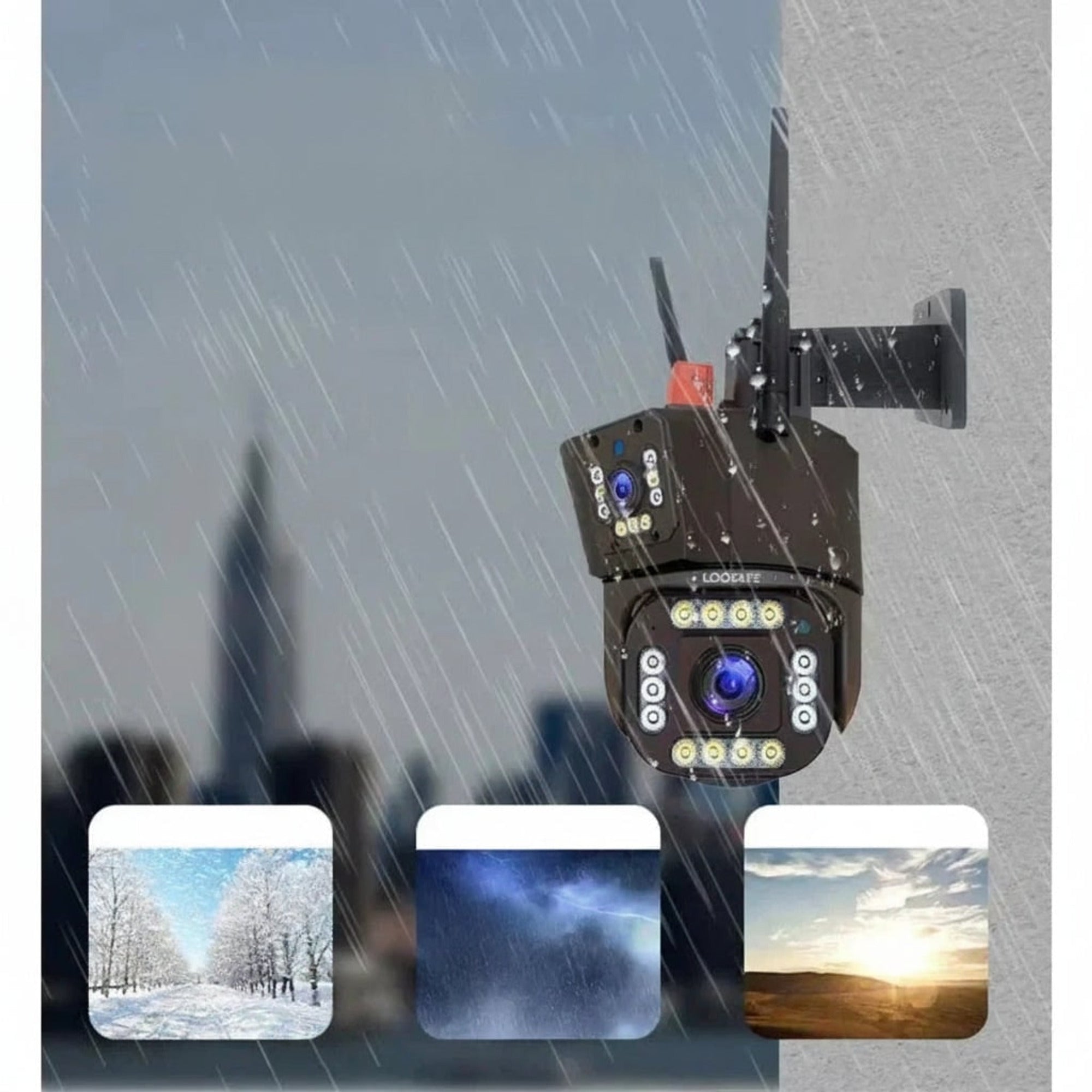 Wireless Security Camera With Solar Panel Featuring Pan Tilt And Completely Autonomous Full 360° Rotation With Intelligent Motion And Human Detection - Image 6