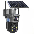 Wireless Security Camera With Solar Panel Featuring Pan Tilt And Completely Autonomous Full 360° Rotation With Intelligent Motion And Human Detection - Image 1