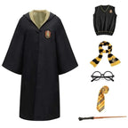 Wizard Costume For Halloween Relaxed Long Robe Button-Front - Image 6