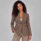 Women's Blazer with Flattering Tailored Fit and Notched Lapel - hero