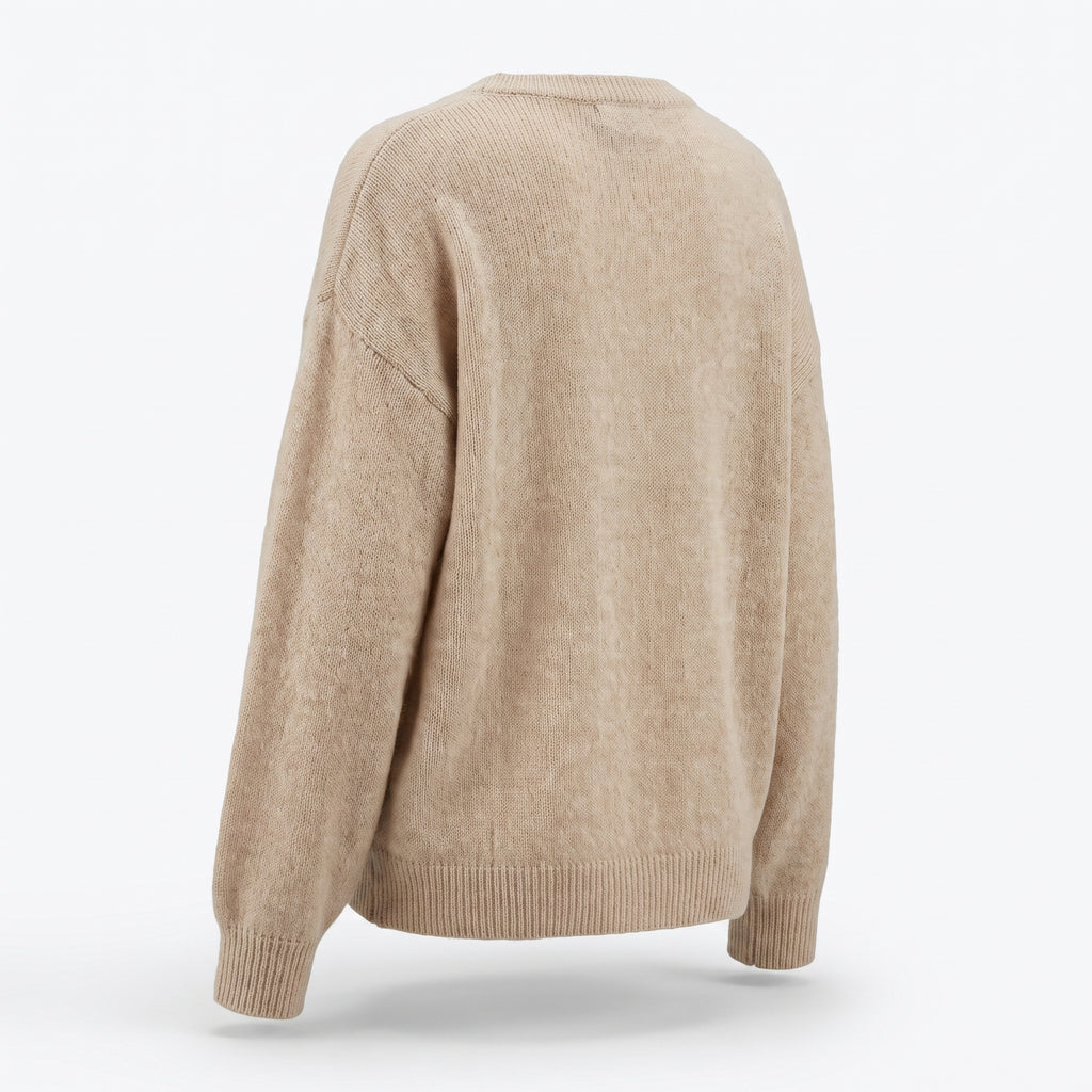 Women's Cardigan Button-Up Sweater Relaxed Fit Oversized Style - angle