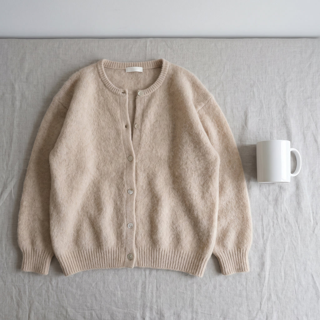 Women's Cardigan Button-Up Sweater Relaxed Fit Oversized Style - scale