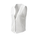 Women's Knit Vest Top With V-Neck And Closure For Fabric - studio