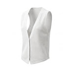 Women's Knit Vest Top With V-Neck And Closure For Fabric - studio