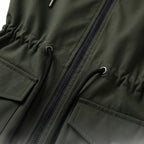 Women's Transitional Jacket Adjustable Hooded Anorak Drawstring-Waist - detail