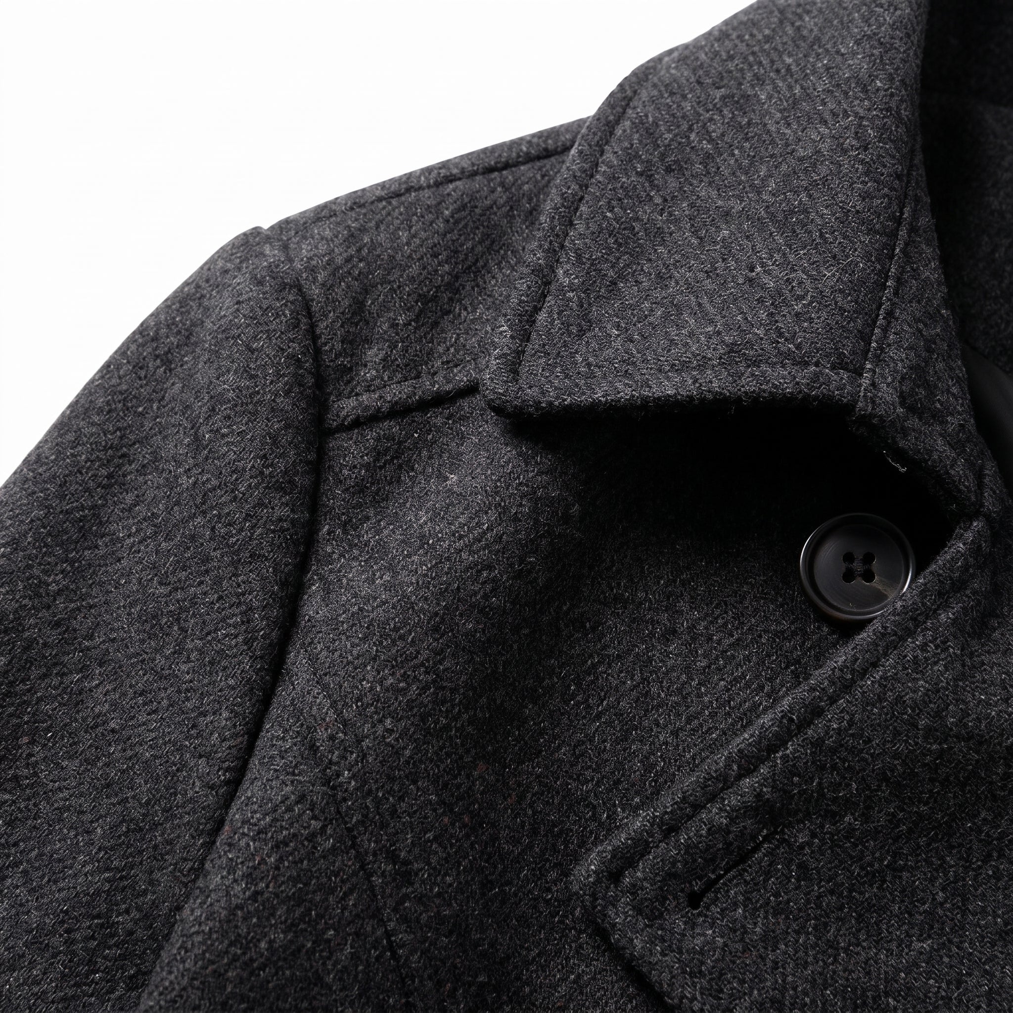 Women's Trench Coat Double-Breasted Longline With Lapels - detail