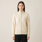 Women's Zip Cardigan Knitted With Funnel Neck Full-Zip Front Pockets - hero