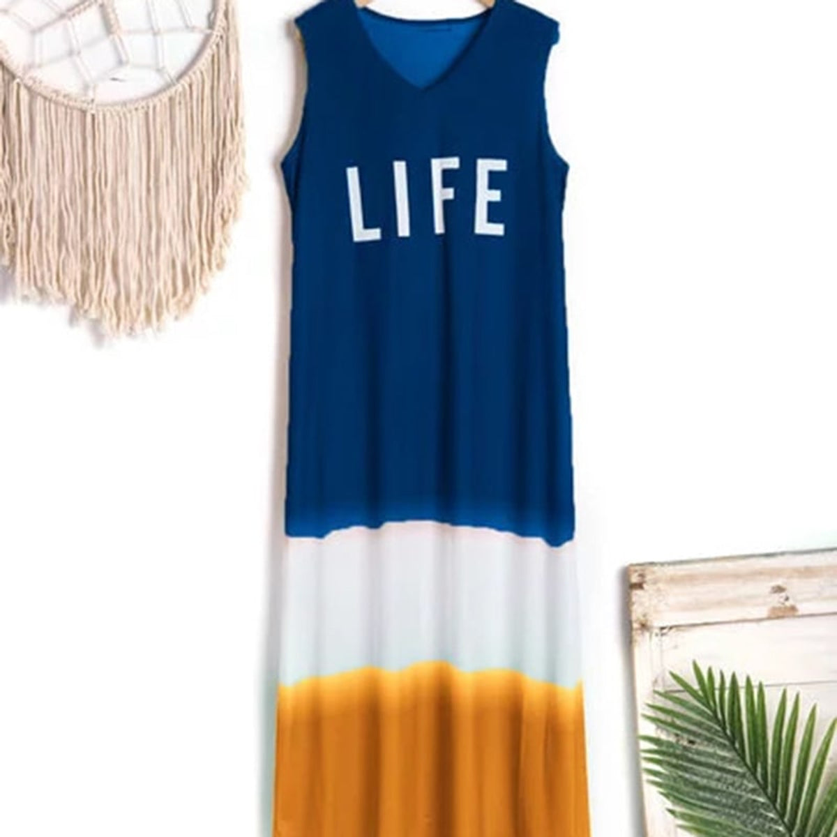 Women Vest Dress with Relaxed Sleeveless Cut and Fabric - Image 1
