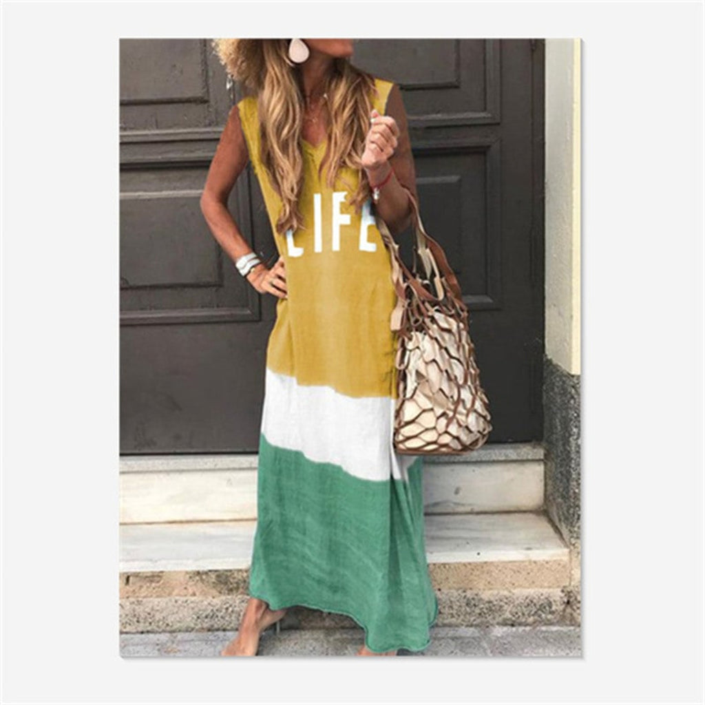 Women Vest Dress with Relaxed Sleeveless Cut and Fabric - Image 2