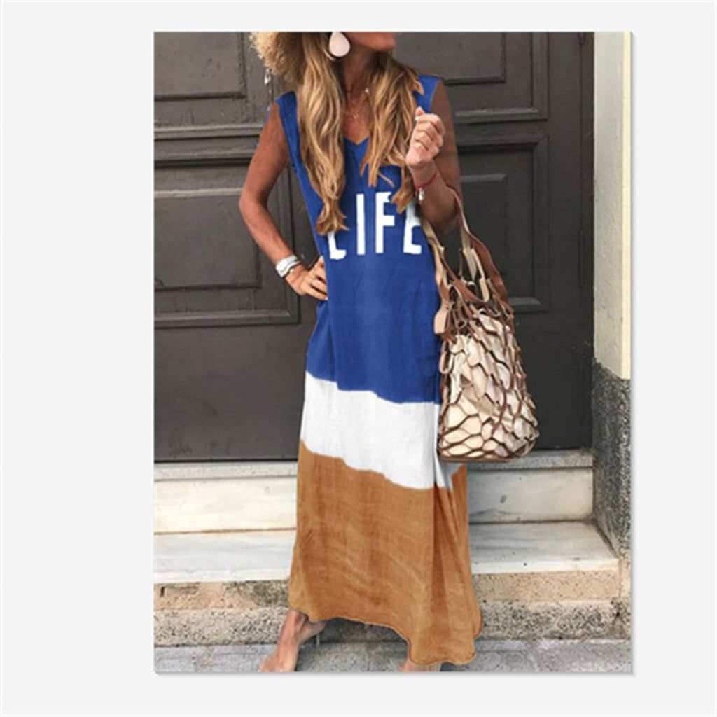 Women Vest Dress with Relaxed Sleeveless Cut and Fabric - Image 3