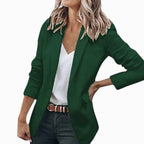 Women's Blazer Open Front Long-Sleeve Work With No Buttons Or Closures - Image 11