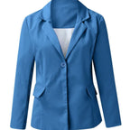 Women's Blazer Open Front Long-Sleeve Work With No Buttons Or Closures - Image 14