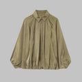 Women's Bomber Jacket with Relaxed Oversized Fit and Batwing Sleeves - Image 1