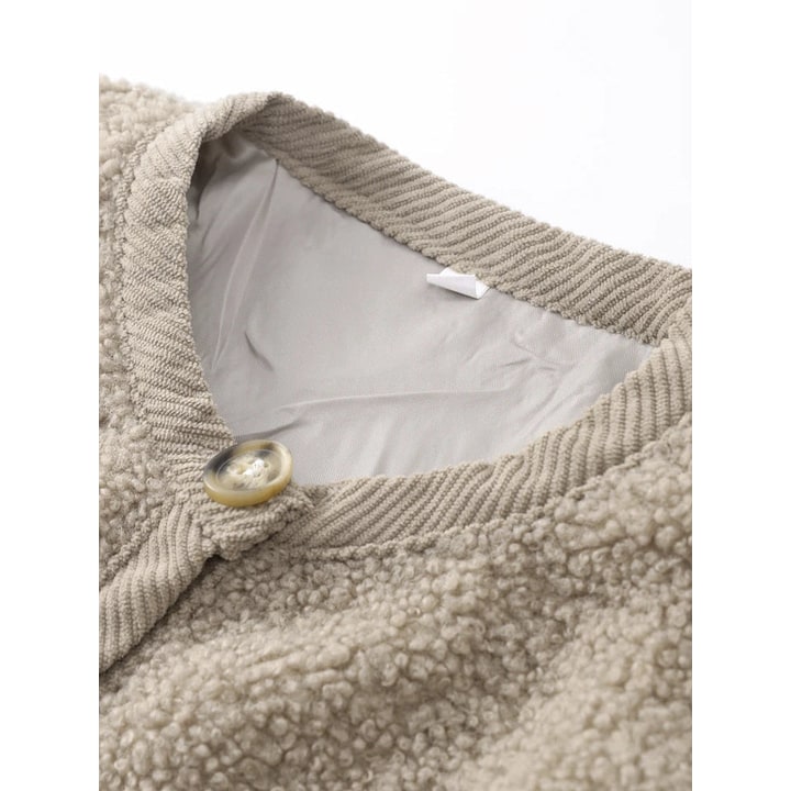 Women's Cardigan Jacket with Relaxed Cropped Fit and Button-Front - Image 7