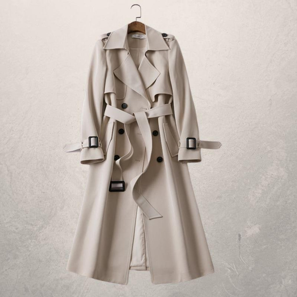 Women's Double-Breasted Trench Coat - Image 1