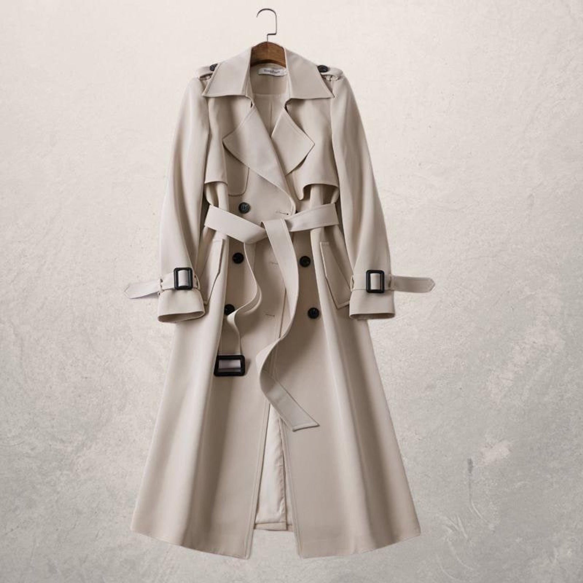 Women's Double-Breasted Trench Coat - Image 1