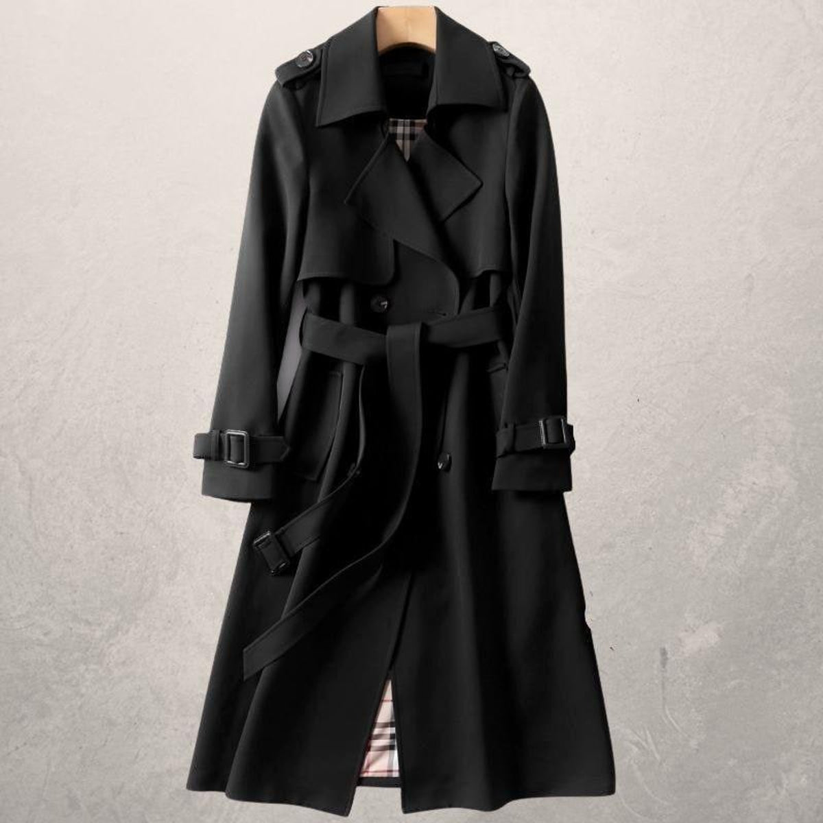 Women's Double-Breasted Trench Coat - Image 2