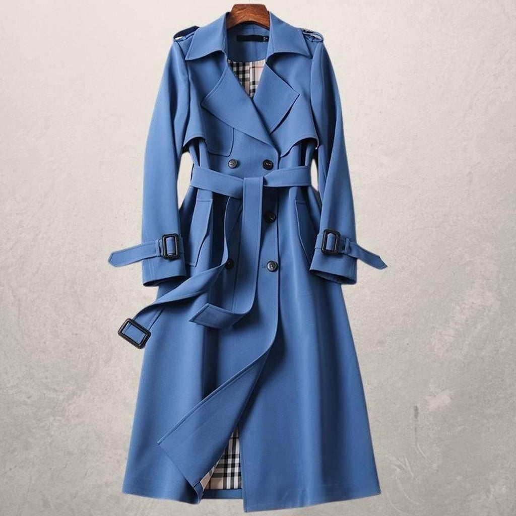 Women's Double-Breasted Trench Coat - Image 3