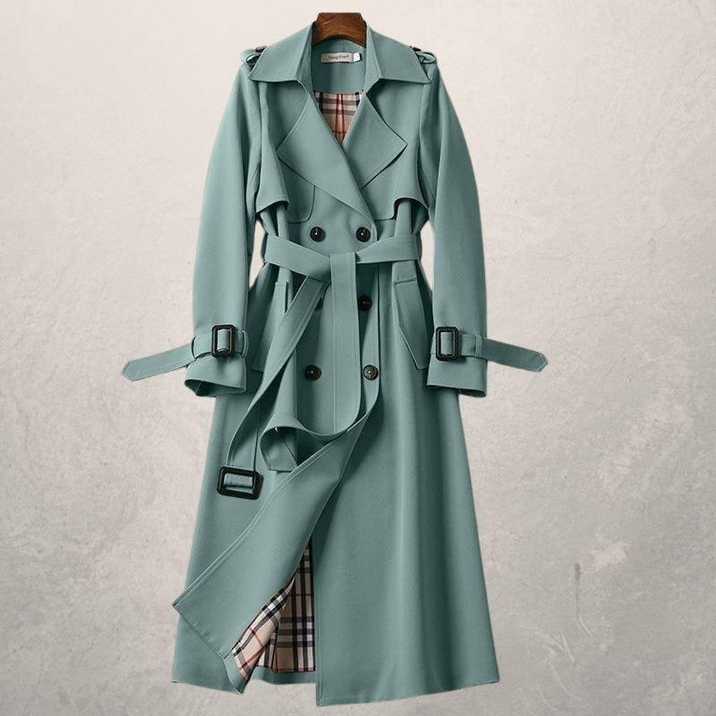 Women's Double-Breasted Trench Coat - Image 4