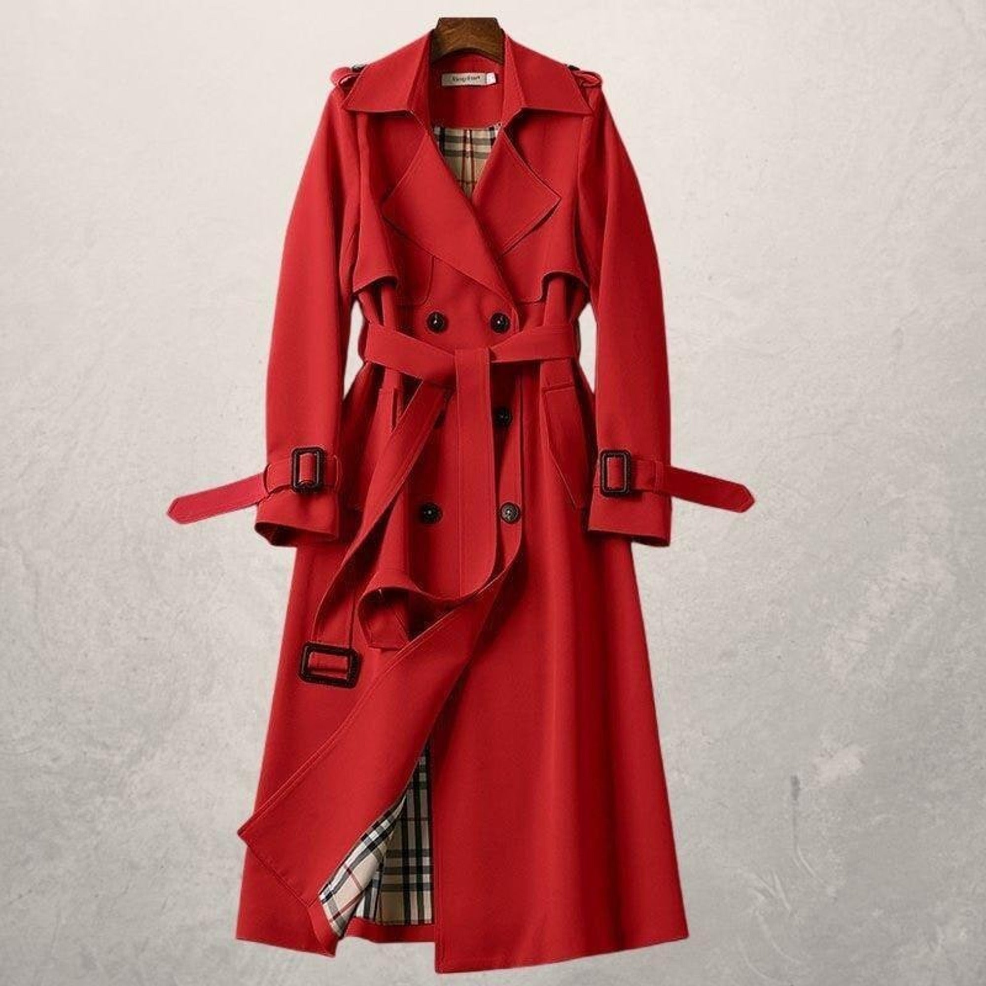 Women's Double-Breasted Trench Coat - Image 6