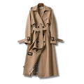 Women's Double-Breasted Trench Coat With Waist Belt - Image 1