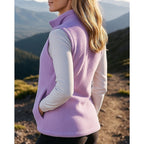 Women's Fleece Vest with Supportive Fitted Silhouette and Full Zipper - Image 2