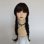 Women's Gothic Schoolgirl Halloween Costume Dress With White Collar And Iconic Aesthetic - Image 5