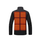 Women's Heated Fleece Jacket With Stand Collar And USB Zip Front For Portable Warmth - Image 2
