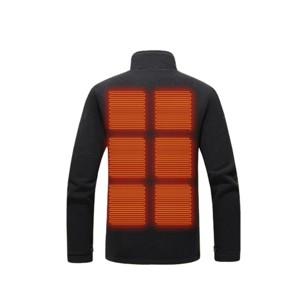 Women's Heated Fleece Jacket With Stand Collar And USB Zip Front For Portable Warmth - Image 2