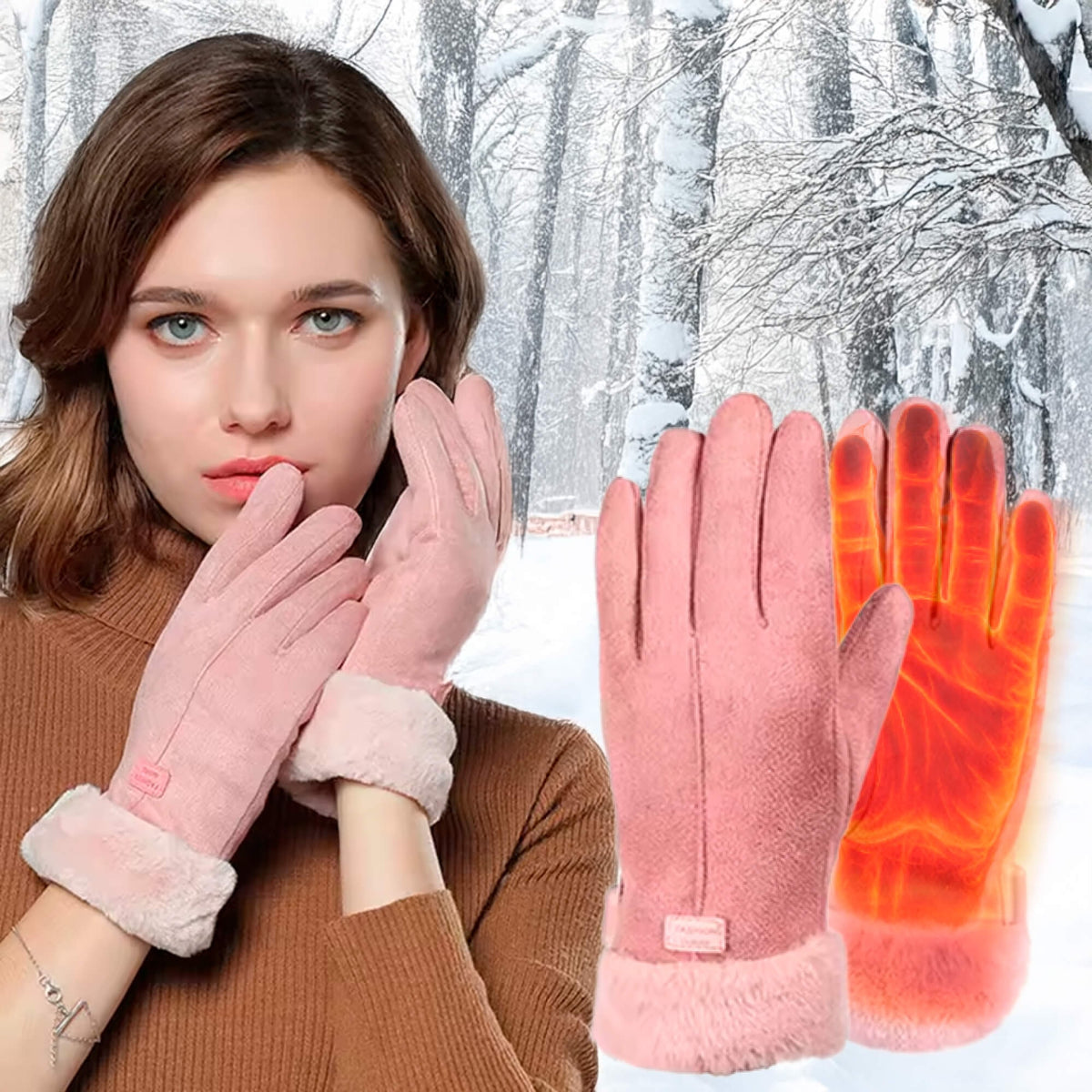 Women's Heated Gloves With Touchscreen And USB Rechargeable Warm Design - Image 8
