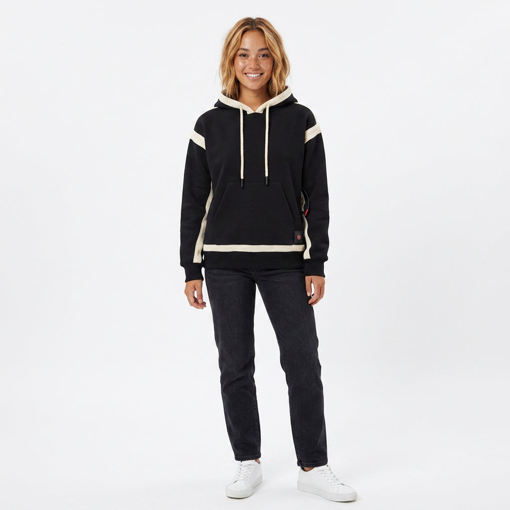 Women's Heated Hoodie USB Powered Pullover Sweatshirt With Built-In Heating Zones And Kangaroo Pocket - Image 3