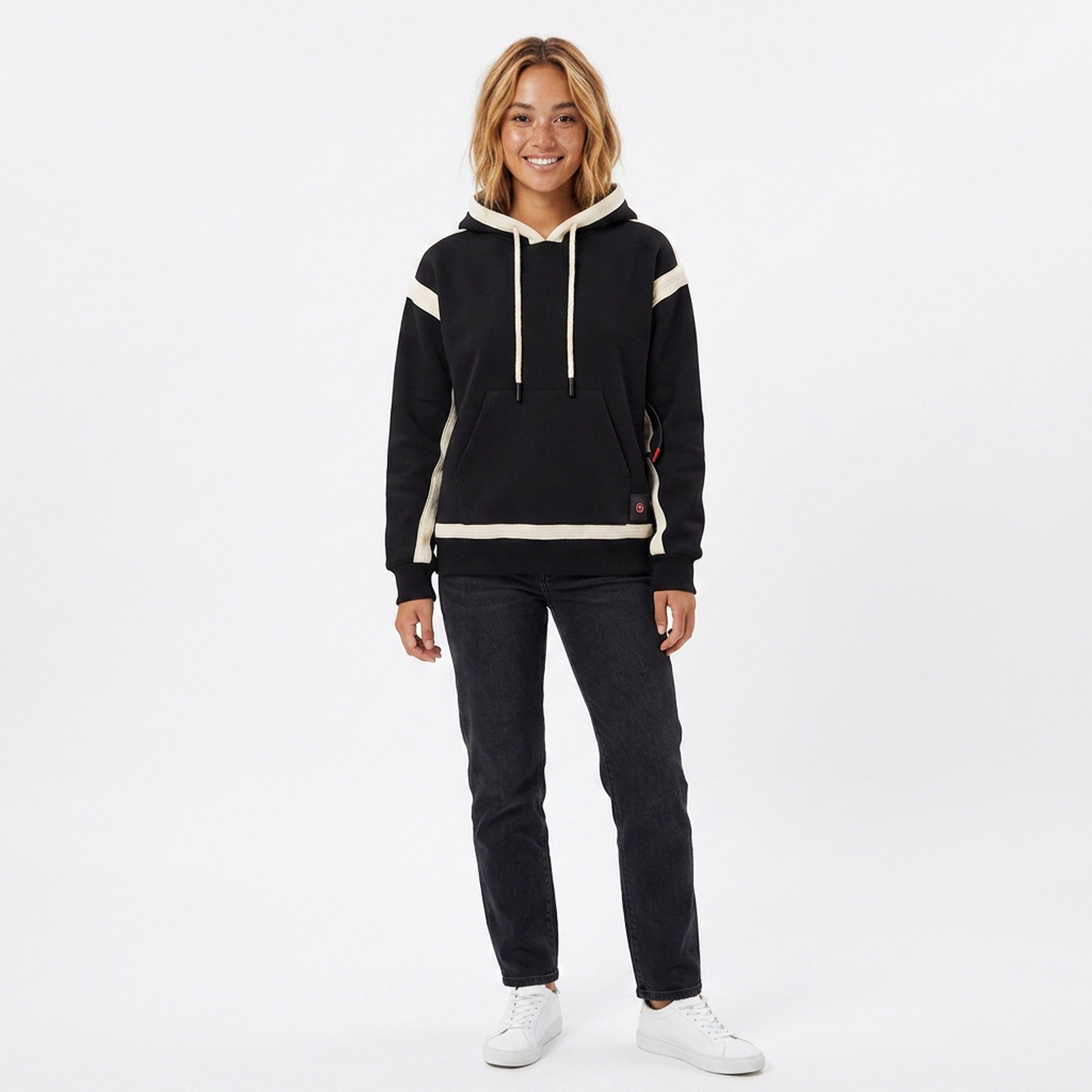 Women's Heated Hoodie USB Powered Pullover Sweatshirt With Built-In Heating Zones And Kangaroo Pocket - Image 3