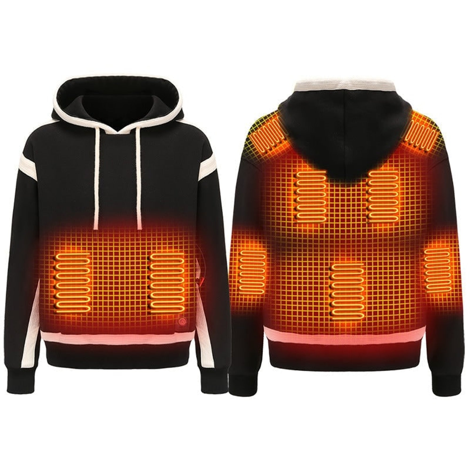 Women's Heated Hoodie USB Powered Pullover Sweatshirt With Built-In Heating Zones And Kangaroo Pocket - Image 1