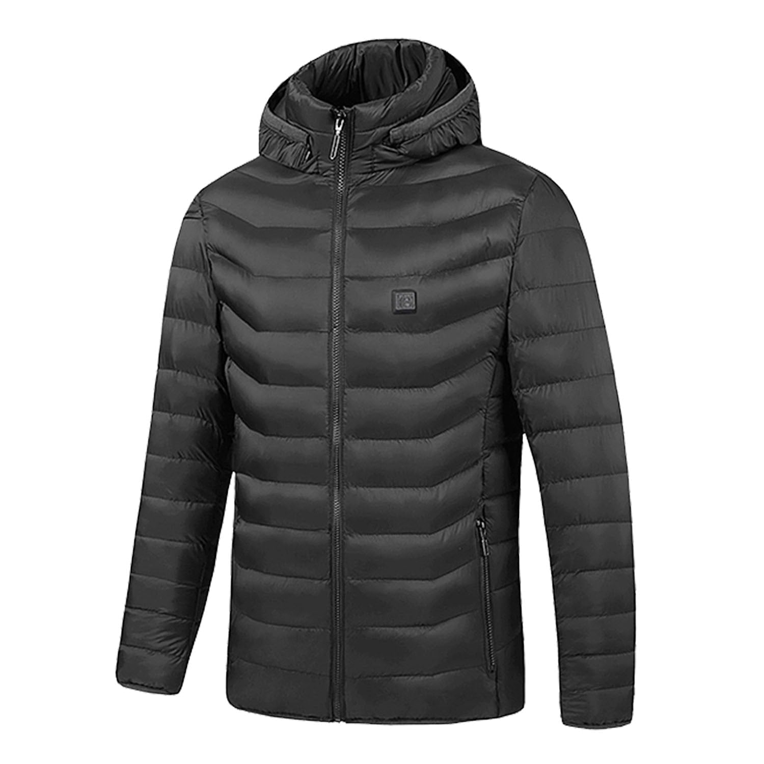 Women's Heated Puffer Jacket Electric Hooded Coat With Chest Control And Multi-Zone Heating - Image 3