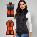 Women's Heated Vest With 9 Heating Zones And USB Power Bank Compatibility - Image 2