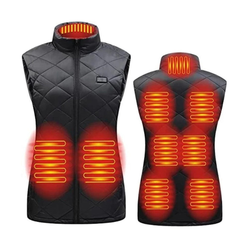 Women's Heated Vest With 9 Heating Zones And USB Power Bank Compatibility - Image 8