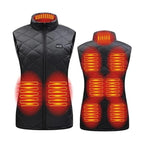 Women's Heated Vest With 9 Heating Zones And USB Power Bank Compatibility - Image 8