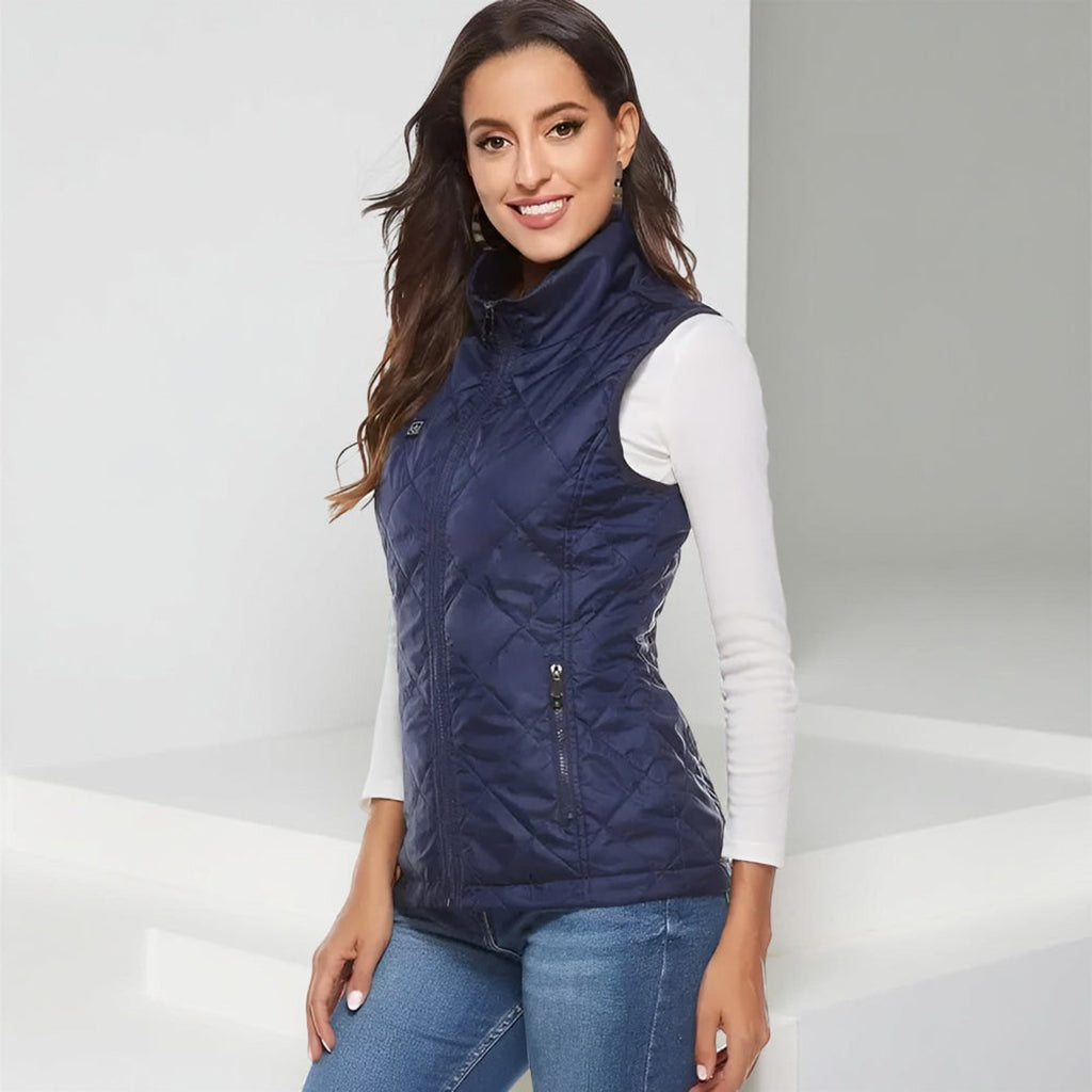 Women's Heated Vest With 9 Heating Zones And USB Power Bank Compatibility - Image 6
