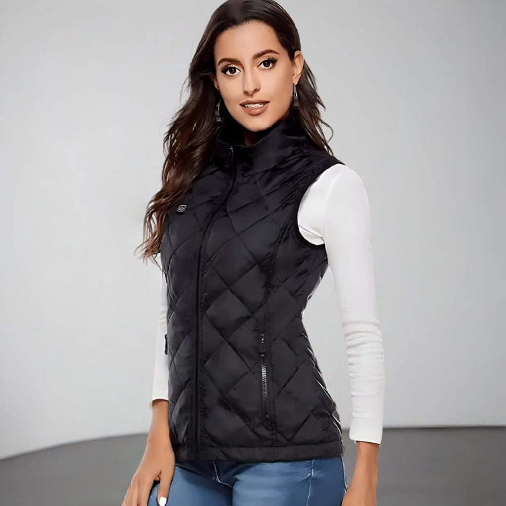 Women's Heated Vest With 9 Heating Zones And USB Power Bank Compatibility - Image 3