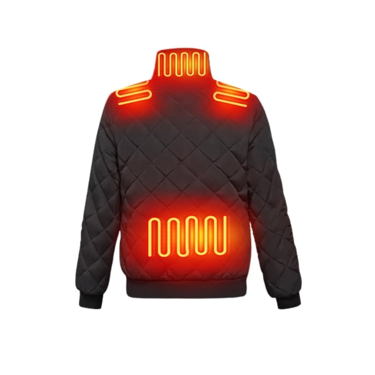 Women's Heated Winter Jacket Electric Quilted Bomber With 8 Heating Zones And Ribbed Cuffs - Image 6