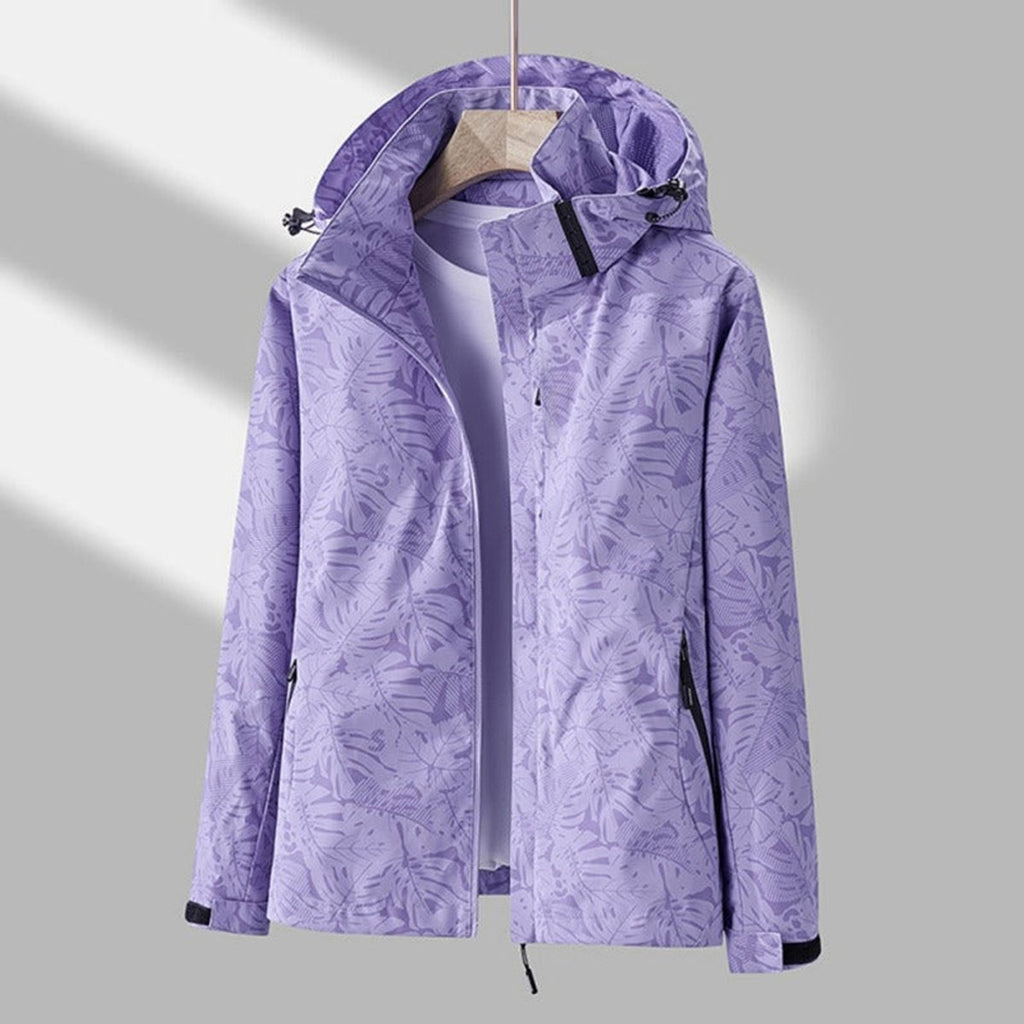 Women's Hooded Jacket Relaxed Shell Full-Zip With Pockets - Image 1