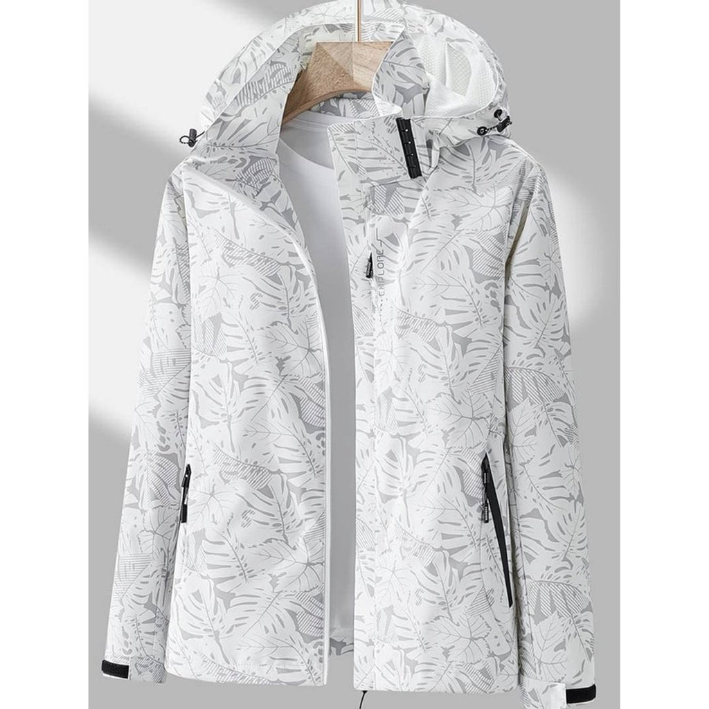 Women's Hooded Jacket Relaxed Shell Full-Zip With Pockets - Image 3