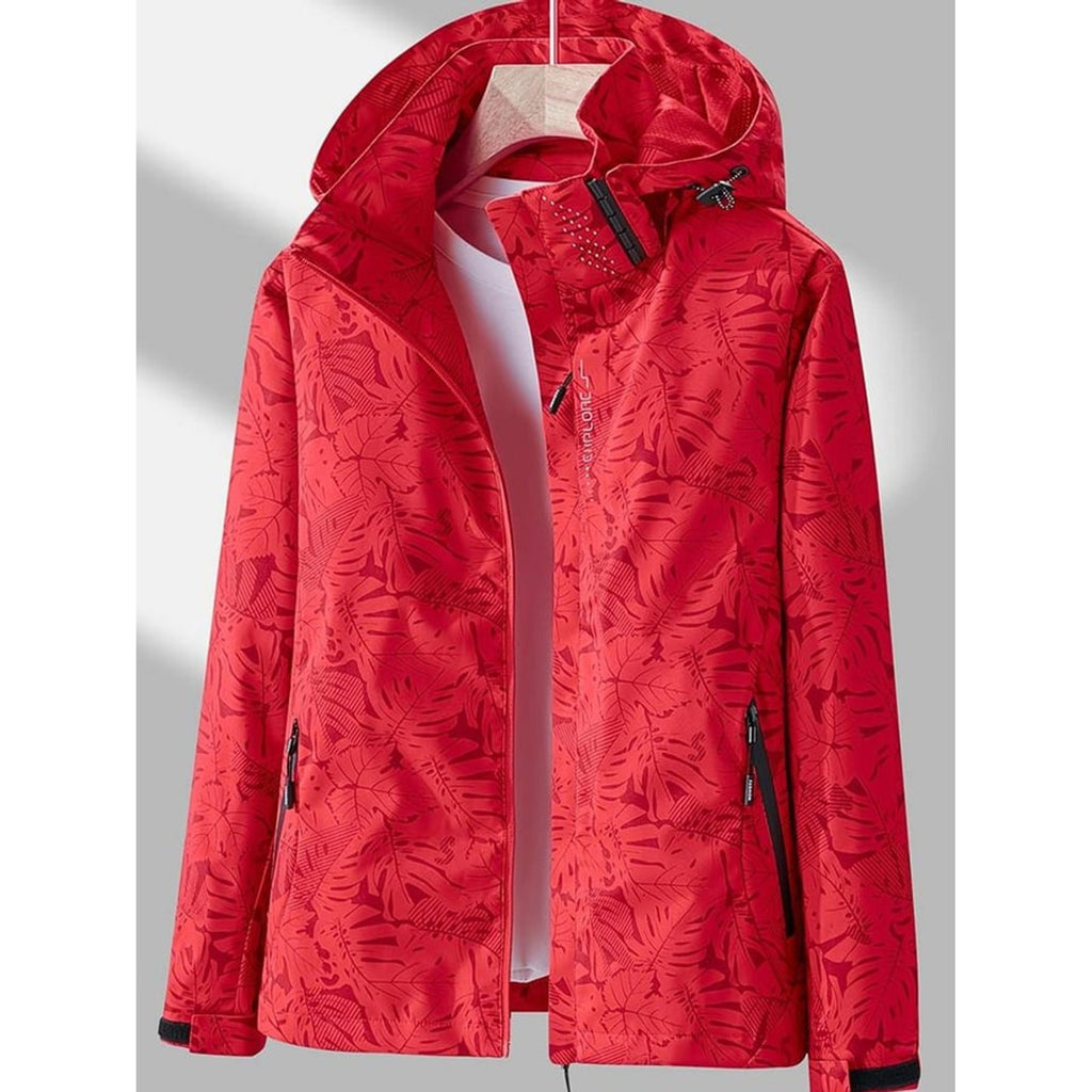 Women's Hooded Jacket Relaxed Shell Full-Zip With Pockets - Image 5