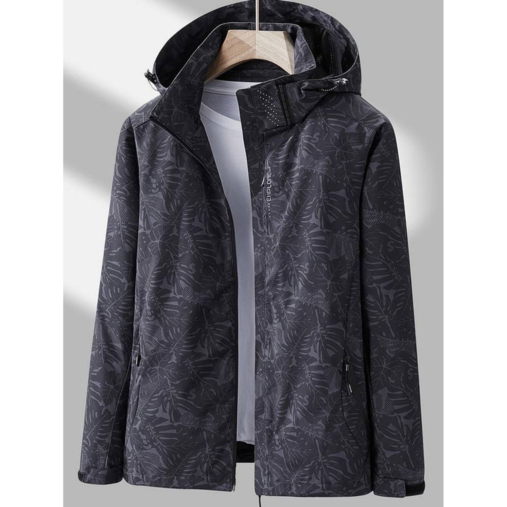 Women's Hooded Jacket Relaxed Shell Full-Zip With Pockets - Image 6