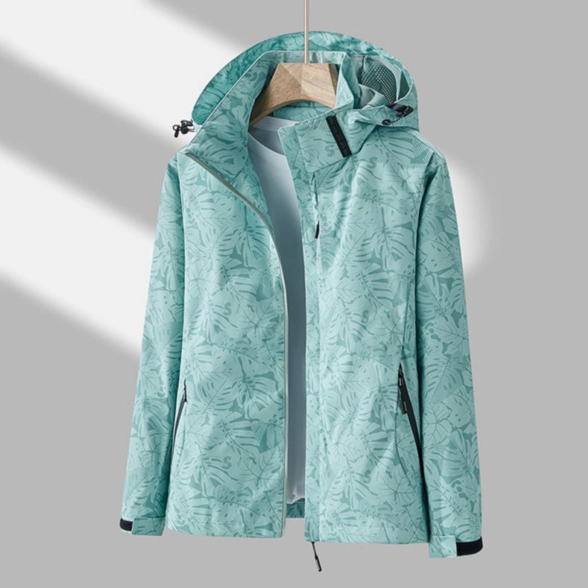 Women's Hooded Jacket Relaxed Shell Full-Zip With Pockets - Image 7