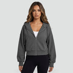 Women's Hoodie with Relaxed Zip-Up Fit and Hood - Image 1