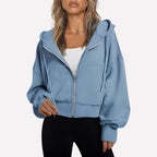 Women's Hoodie with Relaxed Zip-Up Fit and Hood - Image 10