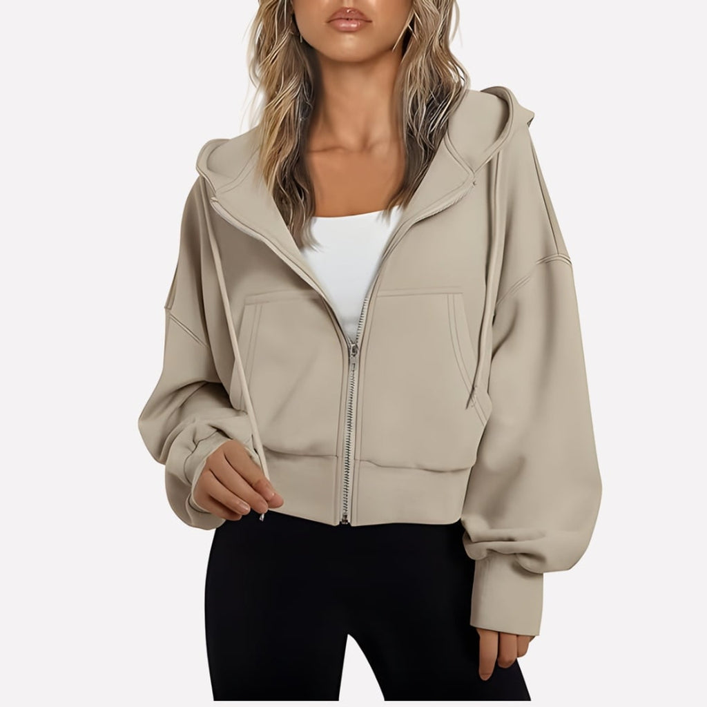 Women's Hoodie with Relaxed Zip-Up Fit and Hood - Image 14