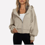 Women's Hoodie with Relaxed Zip-Up Fit and Hood - Image 14